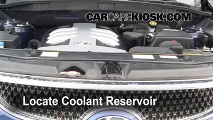 How to Add Coolant: Hyundai Veracruz (2007-2012) - 2008 Hyundai ...